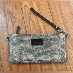 RUDSAK Textured Silver Wristlet